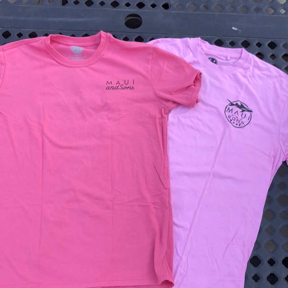 Maui and Sons Pink T-Shirts 2 for 1